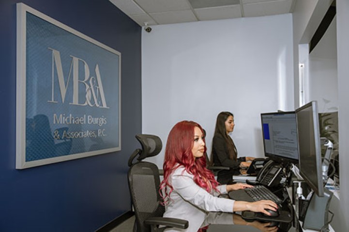 Interior of Burgis Law Group Pomona office