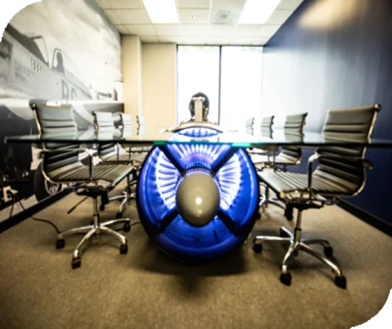 Standing desk workspace in Pomona office of Burgis Law Group
